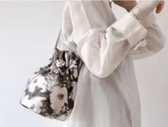 MORO flower jacquard bag 巾着バッグ　新品未使用