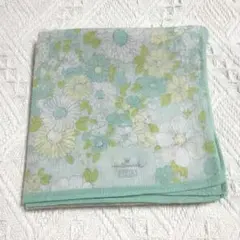 Hallmark 花柄ハンカチ グリーンのサムネイル