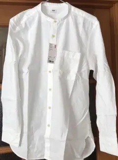 【新品・未着用】UNIQLO フランネルスタンドカラーシャツ 長袖 Sサイズ