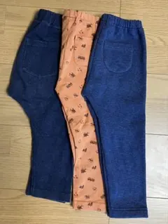 ベビー　キッズ　レギンス　パンツ　90cm ３枚セットUNIQLO GU 西松屋