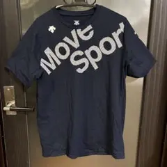 DESCENTE Move Sport ネイビー 半袖スポーツシャツ Lサイズ