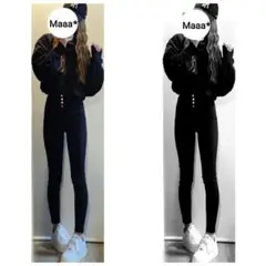 ラス1！　コーデ売り　2点セット　ブラックコーデ　GU