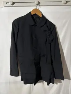 未使用 コムデギャルソン リボン装飾 テーラードジャケット 大人気 レア COMME des GARCONS コムデギャルソン 23AW アップリケリボン
