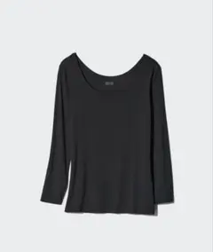 【size XL】 UNIQLO ヒートテック Uネック 8分袖 薄くてなめらか