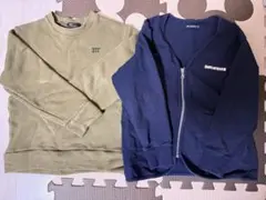 ムージョンジョン トレーナー　カーディガン 2点セット　120cm