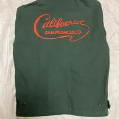 BEN DAVIS ワークジャケット。ダークグリーンMサイズ、チェーン刺繍