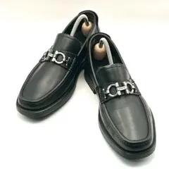 美品✨ フェラガモ 【24.5】 ビットローファー ガンチーニ ブラック 革靴