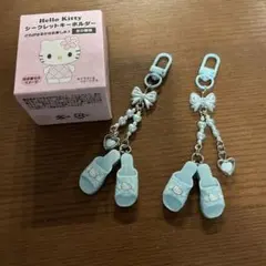 ハローキティ　シークレットキーホルダー　ミニチュアキルトサンダル