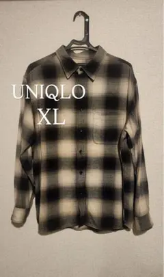 UNIQLO ネルシャツ チェック柄 長袖シャツ XL