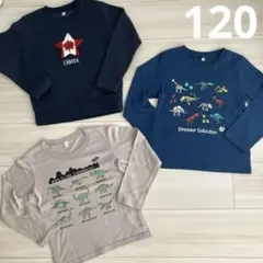 西松屋　恐竜コレクション トレーナー 120cm ネイビー