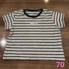 コムサイズム 半袖 Tシャツ ボーダー 70cmのサムネイル