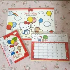 Hello Kitty 2026♡壁掛けと卓上カレンダー、スケジュール帳セット①