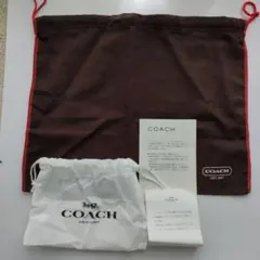 COACH　コーチ　 ロゴ入り巾着袋　２個セット
