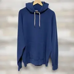 【極美品・XL】Healthknit ヴィンテージ加工 ラグランパーカー 紺のサムネイル