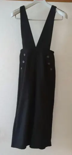 子供サロペット　黒　150cm