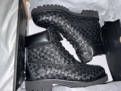 Timberland 6インチ プレミアム ブラック編み込み26cm新品未使用