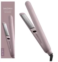 SALONIA スムースシャイン ストレートアイロン ヘアアイロン24㍉ ピンク