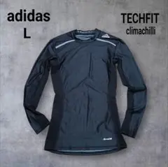 アディダス アンダーシャツ ブラック コンプレッション アンダーシャツ L