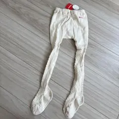 【新品未使用】ミキハウス　ベビータイツ　ベージュ　90㎝