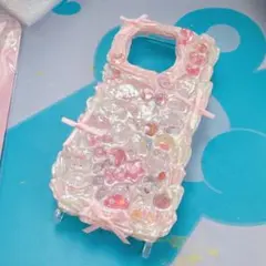 ホイップデコリボン付きiPhone15Proケース