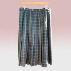 USA VINTAGE チェック柄 プリーツスカート カナダ古着 ひざ丈スカート