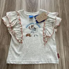 新品 タグ付 90cmディズニー ズートピア フリルTシャツ しまむら