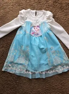 エルサ 長袖ワンピース 水色　100cm