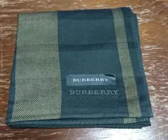 BURBERRY　メンズハンカチ　未使用品　バーバリー　グリーン