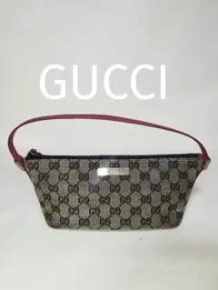 グッチ アクセサリーポーチ GGキャンバス ハンドバッグ