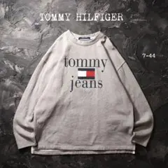 90’s TOMMY JEANS トレーナー スウェット　グレー