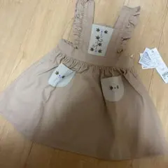 新品　シュクシュク　ワンピース90のサムネイル