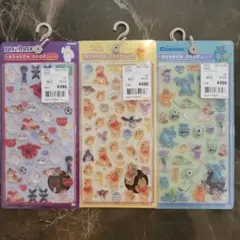 【正規品】 ボンボンドロップシール　ディズニー 3枚セット