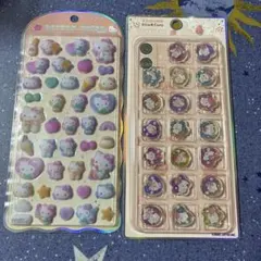 サンリオ　コットンパフィー　おはじきシール　しゅがのん