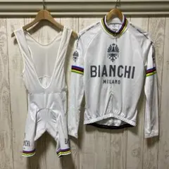 BIANCHI サイクルウェア 上下セット Sサイズ イタリア製のサムネイル