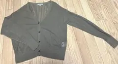 【1回使用】UNIQLO カーディガン　茶色