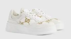 Gucci ホワイトスニーカー替え紐付き - メルカリ