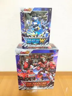 メタルカードボットW グランブルーレオン セット ブルーコップW
