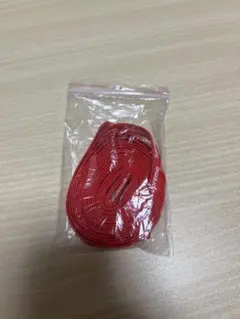 Supreme ロゴ入り レッド シューレース　靴紐