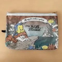 ディズニー　リトルマーメイド フラットポーチ