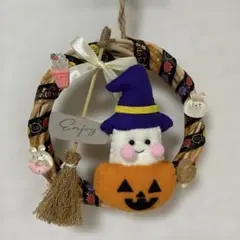 ハンドメイド ハロウィン リース
