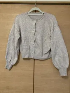 SHIPS ライトグレー カーディガン ワンサイズ