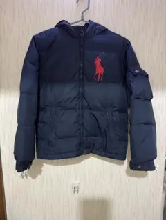 ラルフローレン ダウンジャケット ビッグポニー ネイビー レッド　M10-12