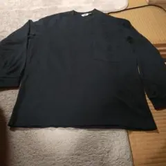 UNIQLO U ブラック M 長袖カットソー