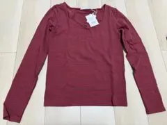 新品未使用 SLY 赤と黒のストライプ 長袖トップス