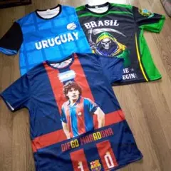 サッカーTシャツ　2XL 4XL 3枚セット　美品‼️