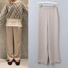 ＜6(ROKU)＞ SATIN ZIP PANTS サテンジップパンツ
