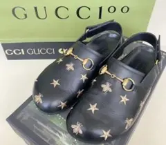 GUCCI ローファー チェック柄 リップ ハート 刺繍 サイズ6 - メルカリ