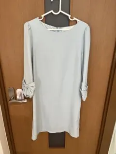 tocco closet ライトブルーひざ丈ワンピース