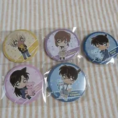 名探偵コナン ナムコ缶バッジ5個セット(非売品)