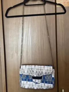 Maria La Rosa編み込みデザイン ショルダーバッグ クラッチ美品